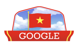 Google đổi logo chào mừng ngày Quốc khánh Việt Nam