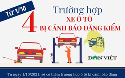 4 trường hợp xe ô tô bị cảnh báo đăng kiểm kể từ ngày 1/10