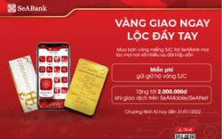 SeABank mở rộng cung cấp dịch vụ mua bán vàng SJC trực tuyến