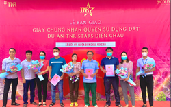 Dự án TNR Stars Diễn Châu bàn giao sổ đỏ đợt đầu cho cư dân