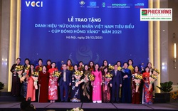 CEO Phuc Khang Corporation Lưu Thị Thanh Mẫu đạt danh hiệu “Nữ doanh nhân Việt Nam tiêu biểu - cúp Bông hồng vàng” năm 2021