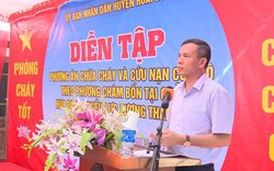 Huyện Hoài Đức diễn tập phương án chữa cháy và cứu nạn cứu hộ năm 2022