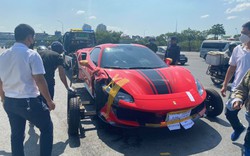 Vụ siêu xe Ferrari 488 va chạm giao thông: Cảnh sát lấy mẫu vân tay trên vô lăng
