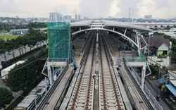 Ngắm nhà ga khu công nghệ cao tuyến metro số 1 sắp hoàn thành