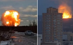 Nổ đường ống dẫn khí đốt gần St. Petersburg, Nga tạo ra quả cầu lửa khổng lồ