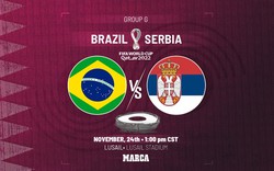 Xem trực tiếp Brazil vs Serbia trên VTV2, VTV Cần Thơ