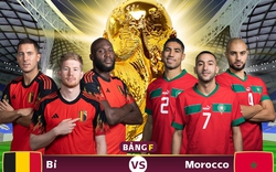 Xem trực tiếp Bỉ vs Maroc trên VTV2, VTV Cần Thơ