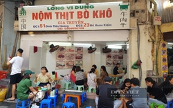 Ẩm thực Hà Thành: Quán nộm bò khô, bánh bột lọc gia truyền độc đáo hút khách đông nghịt trên phố đi bộ