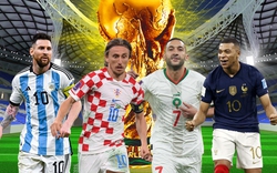 Bán kết World Cup 2022: Argentina vs Croatia, Pháp vs Maroc
