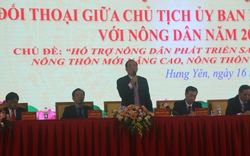Chủ tịch UBND tỉnh Hưng Yên đối thoại với nông dân