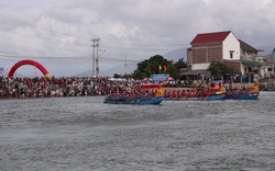 Sôi nổi giải đua thuyền rồng tại Đầm Nại, Ninh Thuận