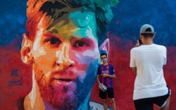 Tranh tường về Messi, những nghệ sĩ đường phố vẽ quá đẹp