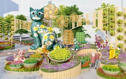 Hé lộ linh vật mèo và hình ảnh đường hoa Nguyễn Huệ Tết Quý Mão 2023