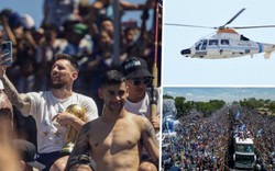 Lễ diễu hành cúp vàng của Argentina gặp sự cố, Messi và đồng đội “quay xe”