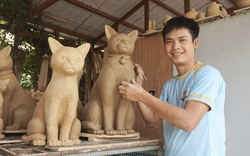 Làng cổ làm gốm ở Hội An của Quảng Nam, dân đang cần mẫn nặn linh vật này bán dịp Tết 2023