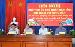 Chủ tịch UBND tỉnh Bạc Liêu Phạm Văn Thiều đối thoại với nông dân