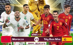 Xem trực tiếp Maroc vs Tây Ban Nha trên VTV2, VTV Cần Thơ