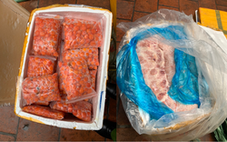 Phát hiện 5 tấn nầm lợn, trứng non do nước ngoài sản xuất được vận chuyển về Hà Nội
