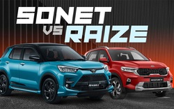 Toyota Raize dần thu hẹp khoảng cách doanh số với KIA Sonet tại Việt Nam