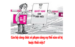 Cán bộ, công chức vi phạm công vụ thế nào sẽ bị buộc thôi việc?