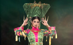 Ngỡ ngàng trước bộ quốc phục “Tấu cô Đôi Thượng” của Trần Hoài Phương tại Miss Eco International 2022