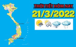 Thời tiết hôm nay 21/3: phía Tây Bắc Bộ có mưa vài nơi