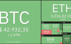 Giá Bitcoin hôm nay 24/3: Bitcoin tăng lên sát 43.000 USD, thị trường khó lường