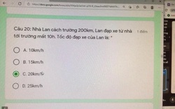 Đề thi "học sinh đạp xe tới trường cách nhà 200km, mất 10 tiếng" gây bão mạng, vì sao?