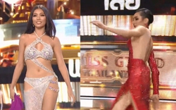 Hai thí sinh ngã sõng soài trên sân khấu bán kết Miss Grand Thailand 2022