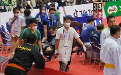 Hy hữu: Võ sĩ pencak silat bị đánh gẫy răng, nằm dài trên cáng, vẫn được nhận HCV