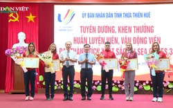 Trở về từ SEA Games 31, tiền đạo U23 Hồ Thanh Minh và nhiều VĐV của Huế được thưởng "khủng"