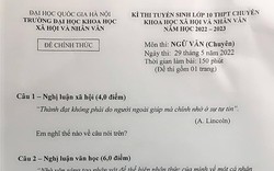 Đề thi vào lớp 10 chuyên Văn được giáo viên khen rất hay khi hỏi về "thành đạt"