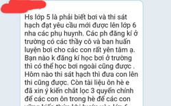 Xôn xao tin "học sinh lớp 5 phải biết bơi và thi sát hạch mới được lên lớp 6" 