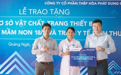 Quảng Ngãi: Hòa Phát Dung Quất tài trợ hơn 5 tỷ đồng nâng cấp trường học, trạm y tế 