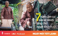 7 năm cặm cụi sửa xe lăn cũ tặng cho người khuyết tật