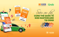 Giảm giá lên tới 600.000 đồng cho chủ thẻ quốc tế SHB MasterCard khi sử dụng Grab