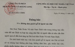 Vụ Công ty tang lễ Hoàng Long độc quyền hỏa táng: Tỉnh Nam Định đang chỉ đạo ngành chức năng làm rõ