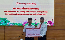 "Thưởng nóng" 150 triệu đồng cho học sinh duy nhất tại TP.HCM đạt giải vàng Olympic quốc tế  