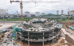 Hình ảnh mới nhất về Cung thiếu nhi gần 1.400 tỷ đồng đang được xây dựng gấp rút ở Hà Nội