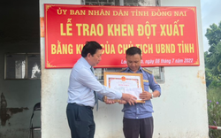 Chủ tịch UBND tỉnh Đồng Nai tặng bằng khen cho nhân viên gác chắn đường sắt liều mình cứu người