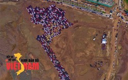 1700 chiếc xe hơi tham gia “Xếp xe kỷ lục hình bản đồ Việt Nam” tại Đồ Sơn, Hải Phòng