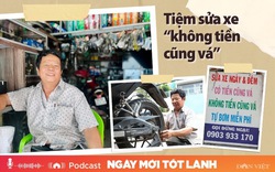 Tiệm sửa xe "Không tiền cũng vá"