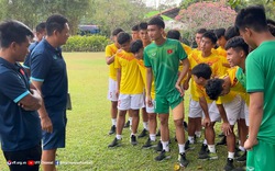 Thủ môn U16 Việt Nam Phạm Đình Hải báo tin cực vui cho HLV Nguyễn Quốc Tuấn