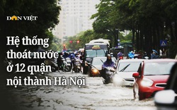 Toàn cảnh hệ thống thoát nước ở 12 quận nội thành Hà Nội 