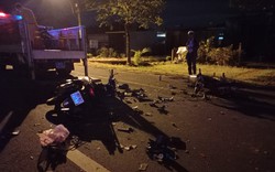 Gia Lai: 2 xe máy "đấu đầu" trong đêm khiến 2 người tử vong