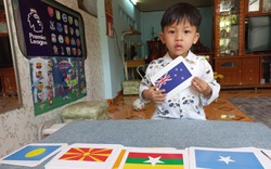Mới chỉ 3 tuổi, cậu bé ở Gia Lai có trí nhớ cực đỉnh, rành hàng trăm quốc kỳ, CLB bóng đá, hãng xe hơi