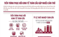 [Inforgraphic] Tiến trình phục hồi kinh tế toàn cầu gặp nhiều cản trở