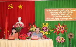 Đại biểu Quốc hội, Chủ tịch Hội Nông dân Việt Nam Lương Quốc Đoàn tiếp xúc cử tri tại An Giang
