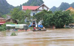 Nước sông Bôi dâng qua đê ở Ninh Bình khiến hơn 200 hộ dân bị ngập, lo bị trôi tài sản, hoa màu
