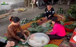 Làng nghề bánh chưng Vĩnh Hòa hối hả vào Tết